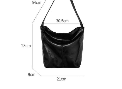 Bag Faux Plain Leather Tote