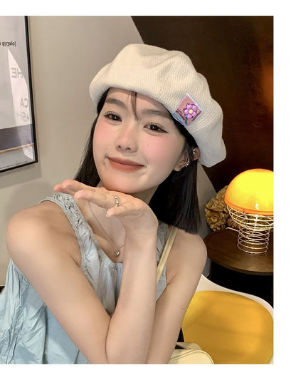 Applique Flower Beret