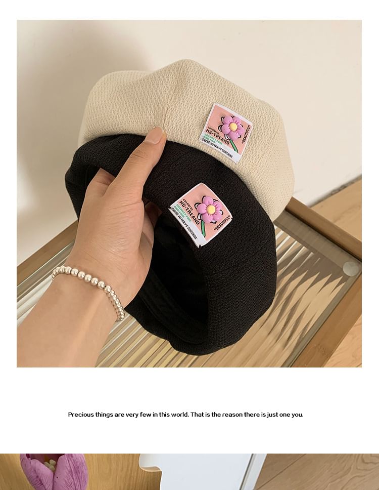 Applique Flower Beret