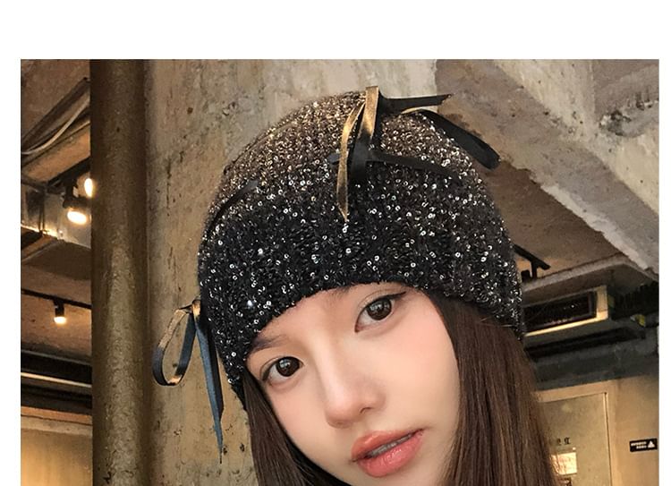 Beanie Bow Sequin