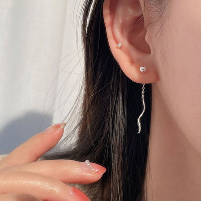 925 Sterling Silver Threader Earring