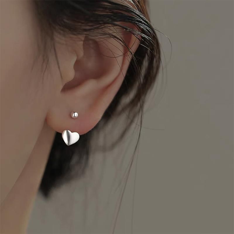 925 Sterling Silver Heart Ear Jacket