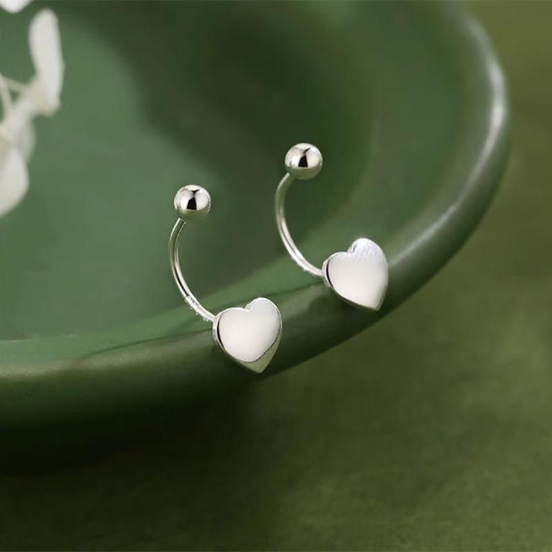 925 Sterling Silver Heart Ear Jacket