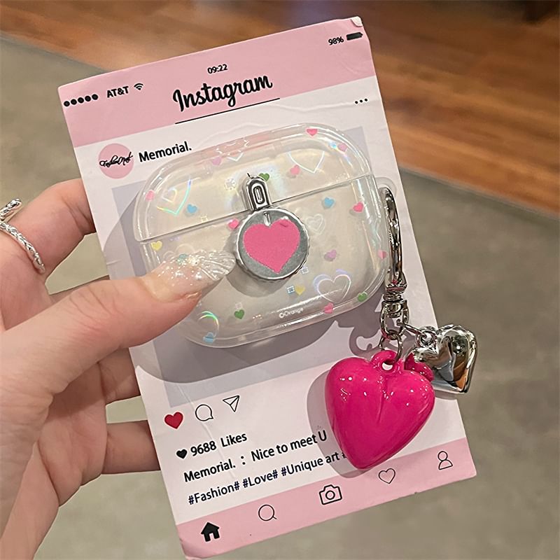Heart Charm AirPods / Pro Earphone Case Skin