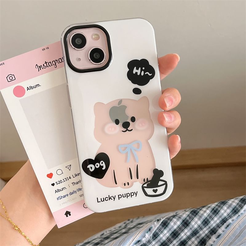 Dog Phone Case / Strap / Set - iPhone 15 Pro Max / 15 Pro / 15 Plus / 15 / 14 Pro Max / 14 Pro / 14 Plus / 14 / 13 Pro Max / 13 Pro / 13 / 13 mini / 12 Pro Max / 12 Pro / 12 / 12 mini / 11 Pro Max / 11 Pro / 11