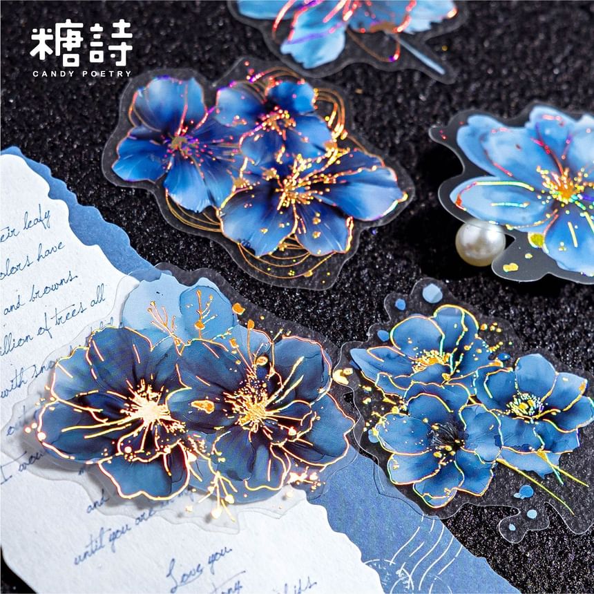 Floral Metallic Sticker