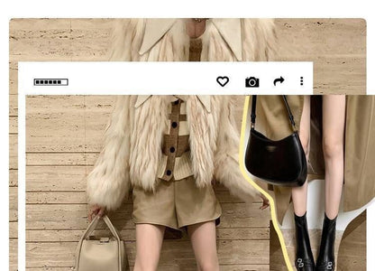 Square-Toe Short Buckled Boots Heel Chunky