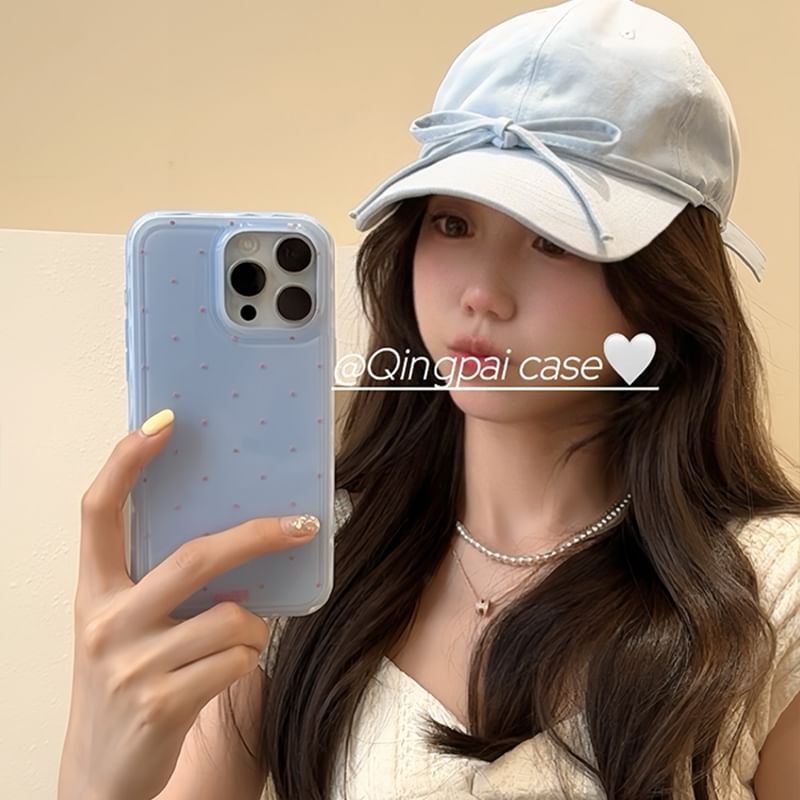 Coque de téléphone à pois - iPhone 15 Pro Max / 15 Pro / 15 Plus / 15 / 14 Pro Max / 14 Pro / 14 Plus / 14 / 13 Pro Max / 13 Pro / 13 / 13 mini / 12 Pro Max / 12 Pro / 12 / 12 mini / 11 Pro Max / 11 Pro / 11