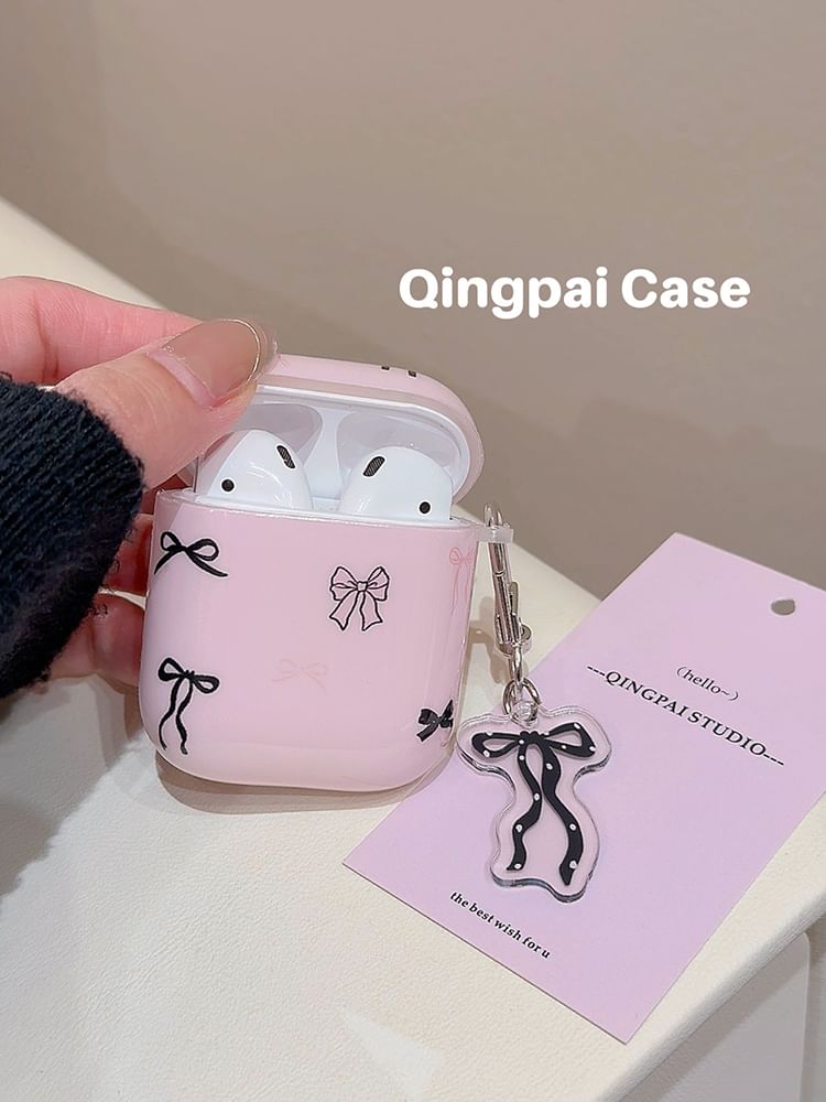 Bow AirPods / Pro Earphone Case Skin / Charm / Set