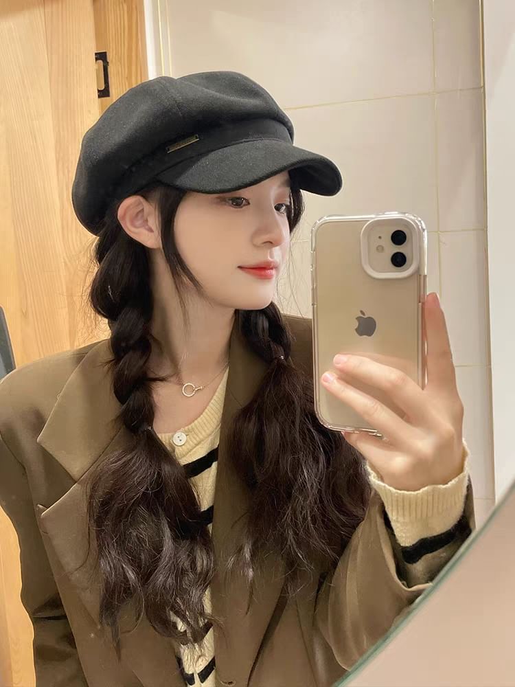 Newsboy Plain Wool Cap