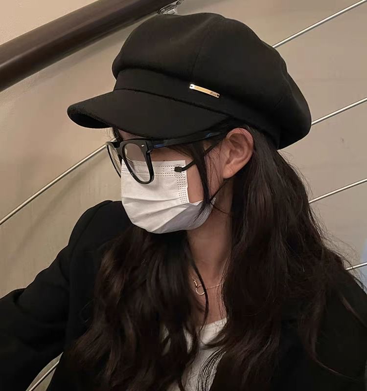 Newsboy Plain Wool Cap