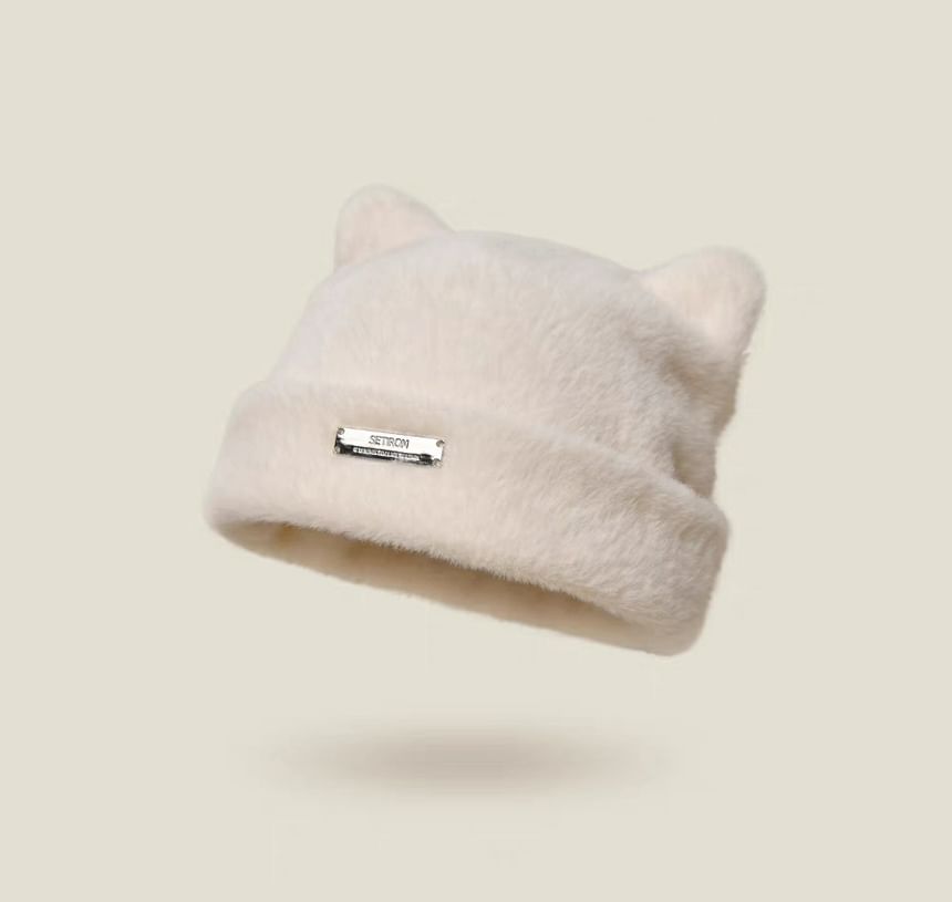 Fluffy Ear Hat Plain