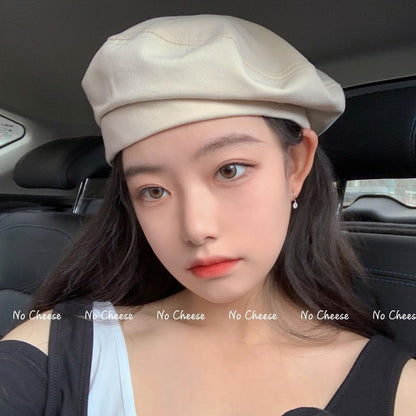 Blend Wool Plain Beret