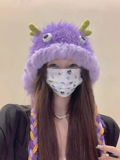 Cartoon Animal Beanie Fluffy