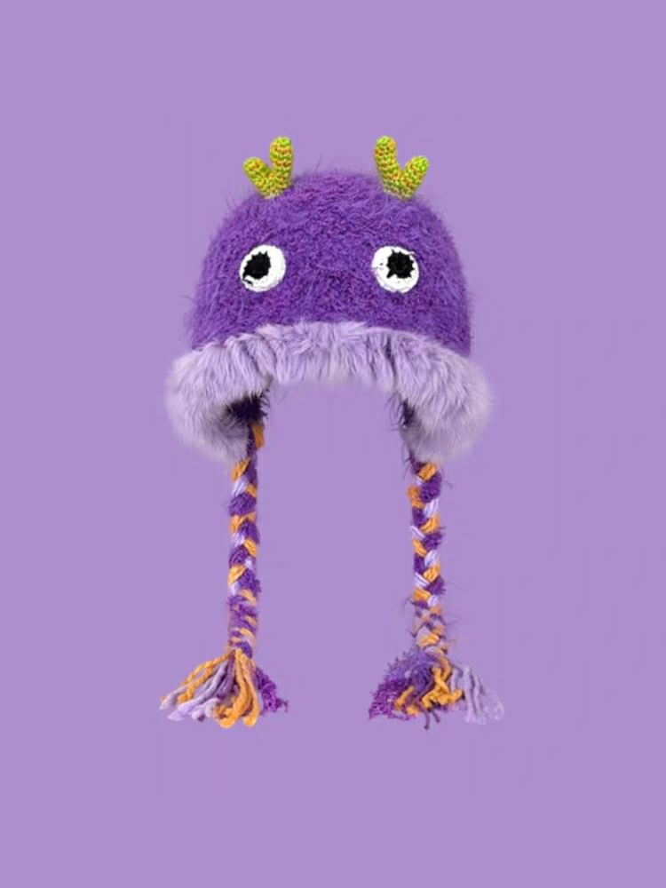 Cartoon Animal Beanie Fluffy