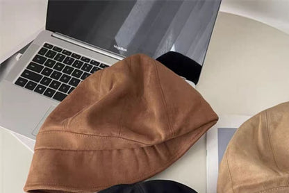 Cotton Newsboy Plain Cap