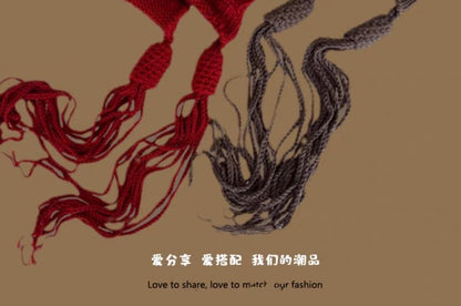 Color Tassel Beanie Block