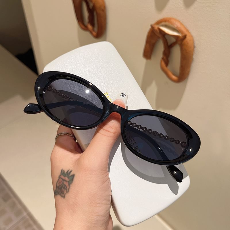 Oval Sunglasses Plastic