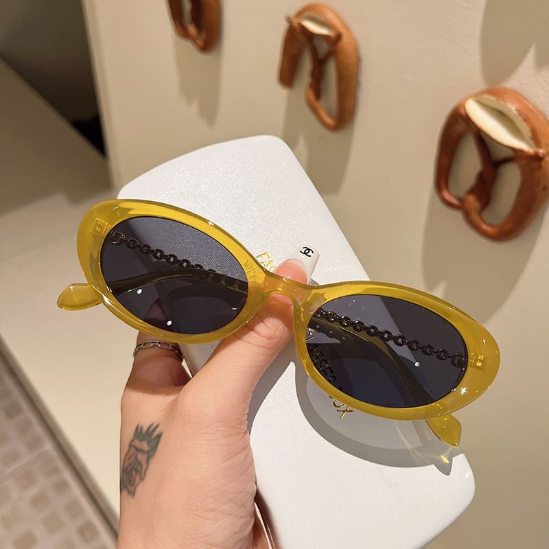 Oval Sunglasses Plastic