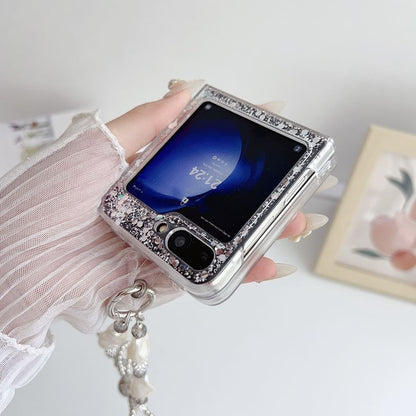 Heart Mirrored Sequined Phone Case / Strap / Set