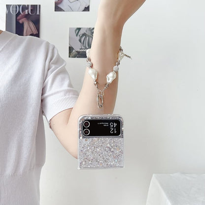 Heart Mirrored Sequined Phone Case / Strap / Set