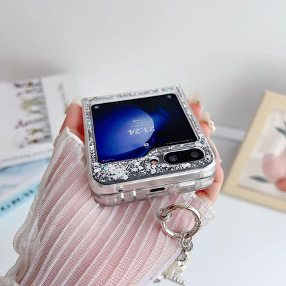 Heart Mirrored Sequined Phone Case / Strap / Set