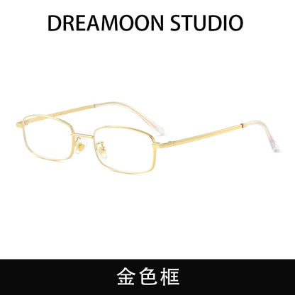 Metal Light Eyeglasses Blue Frame Blocking