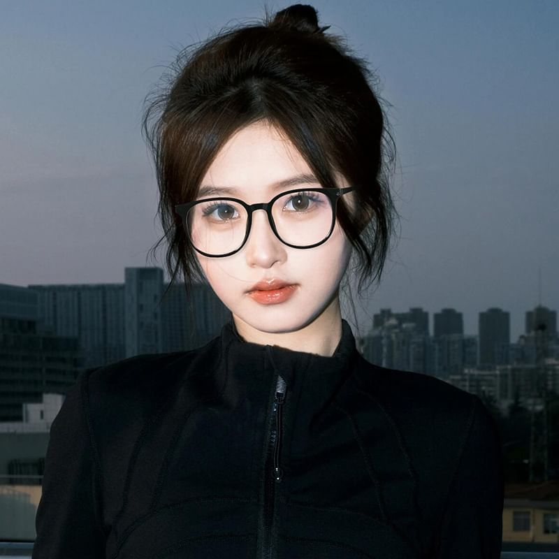 Blocking Light Round Eyeglasses Blue