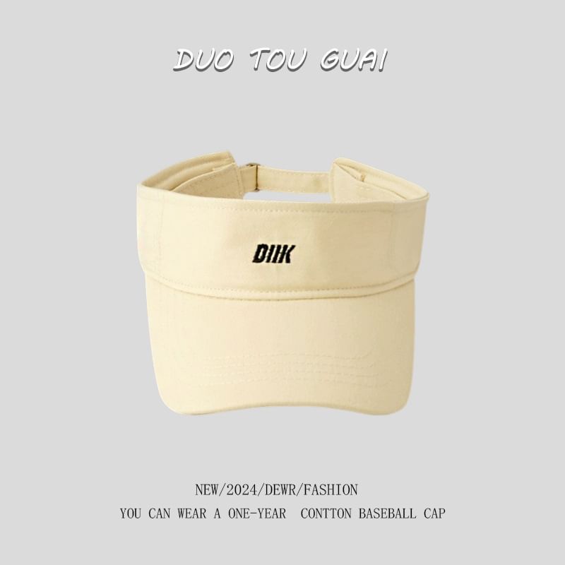 Sun Embroidered Visor Letter