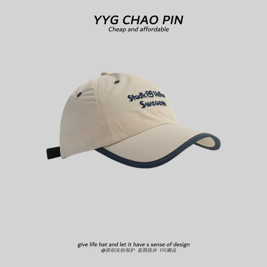 Embroidered Baseball Letter Cap
