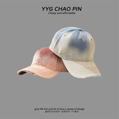 Tie Cap Denim Baseball Dye