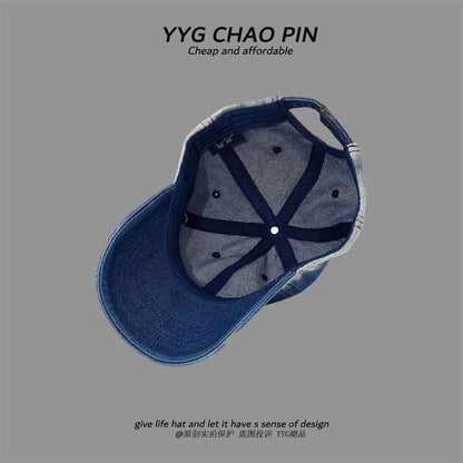 Tie Cap Denim Baseball Dye