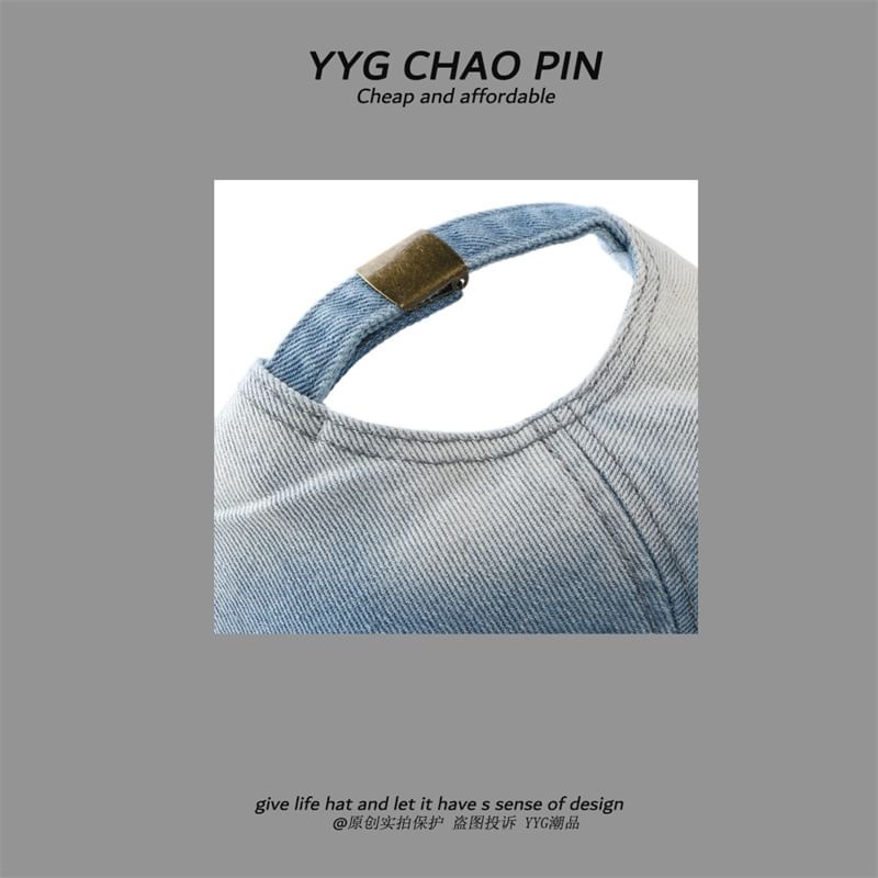 Tie Cap Denim Baseball Dye