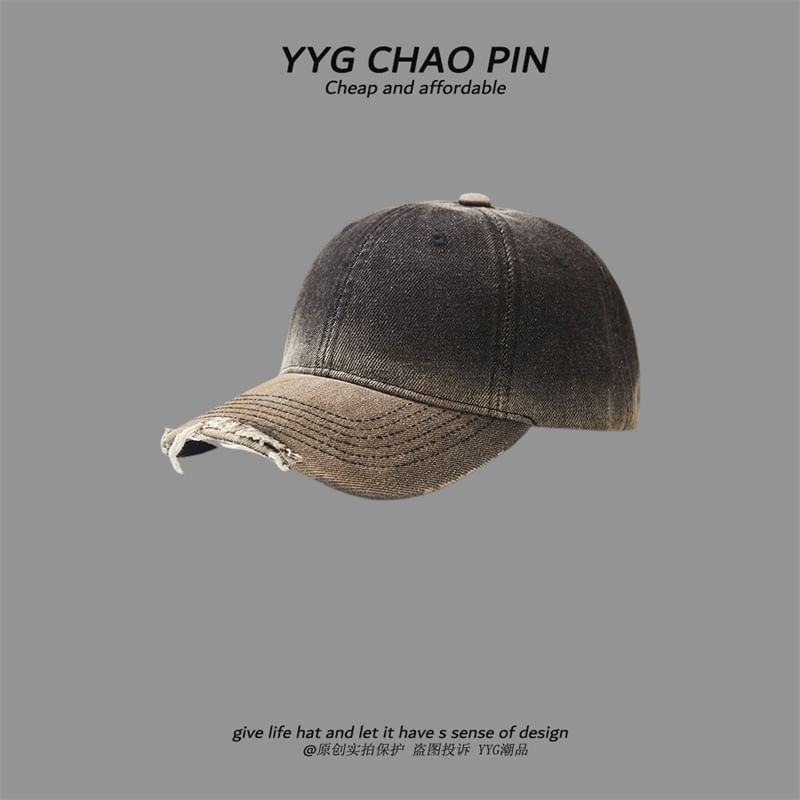 Tie Cap Denim Baseball Dye