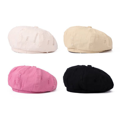 Distressed Beret Plain