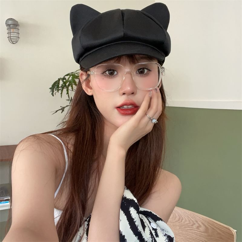 Ear Cat Newsboy Cap