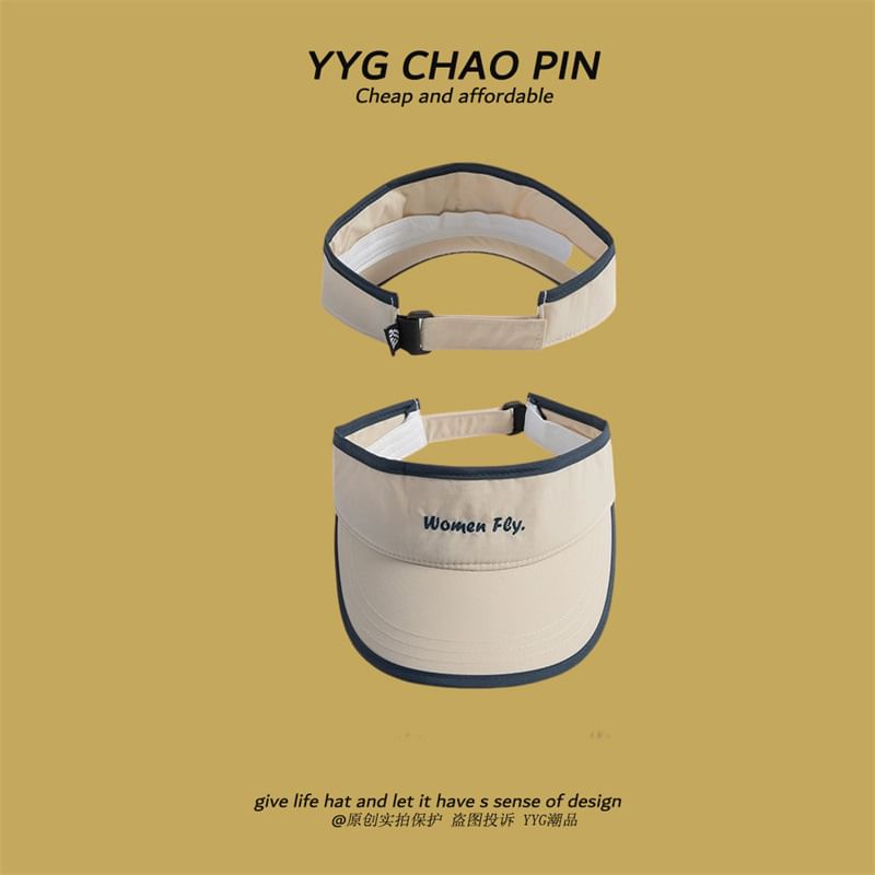 Letter Sun Embroidered Visor