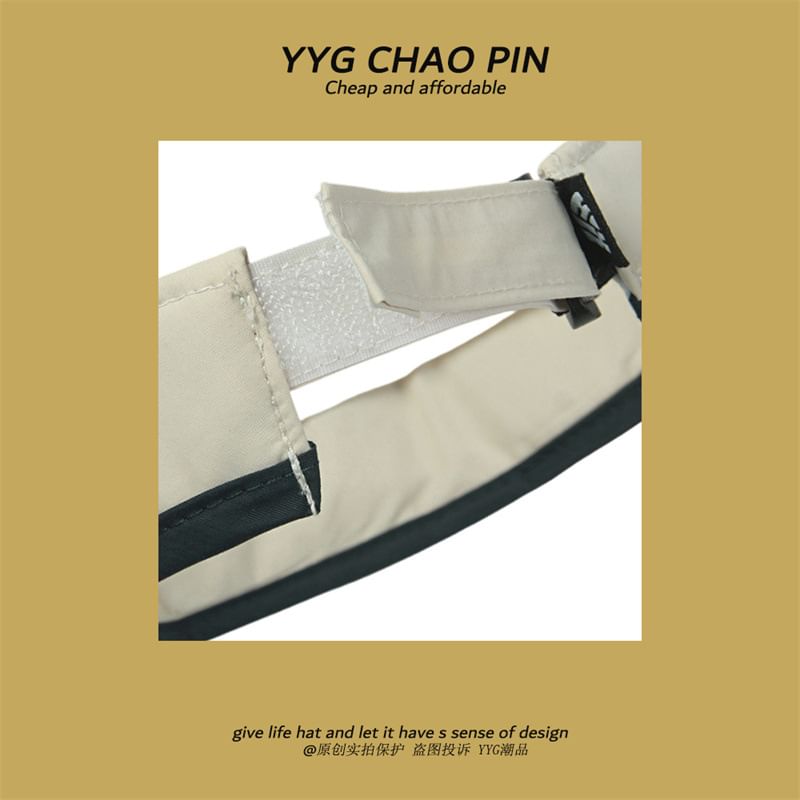 Letter Sun Embroidered Visor