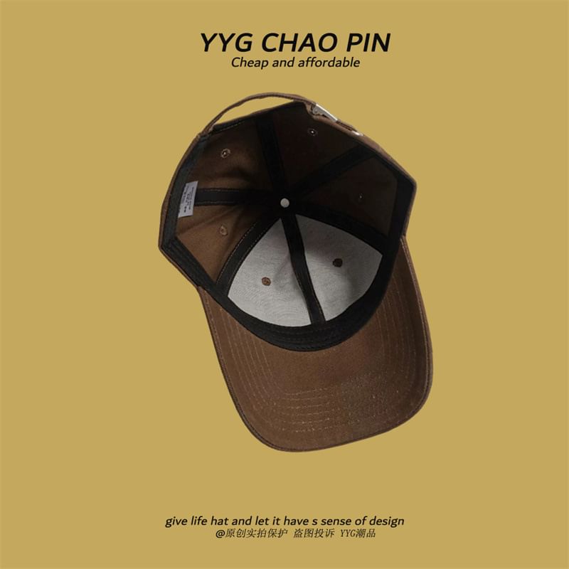 Letter Cap Baseball Embroidered