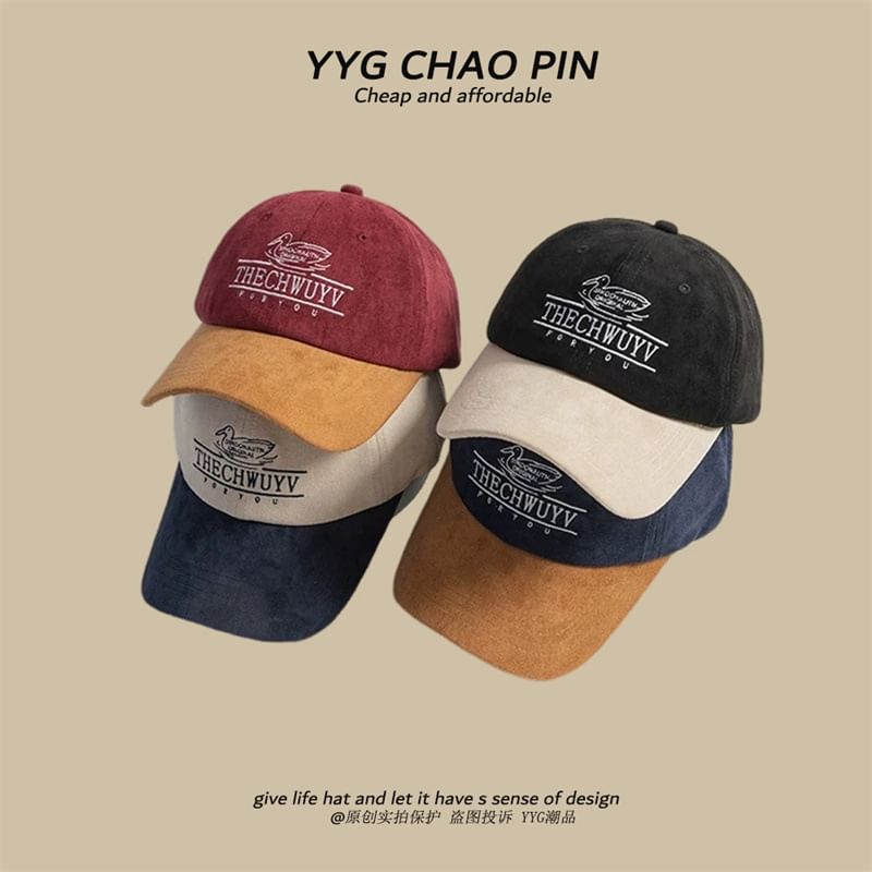 Cap Baseball Letter Embroidered