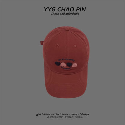 Heart Cap Baseball Embroidered