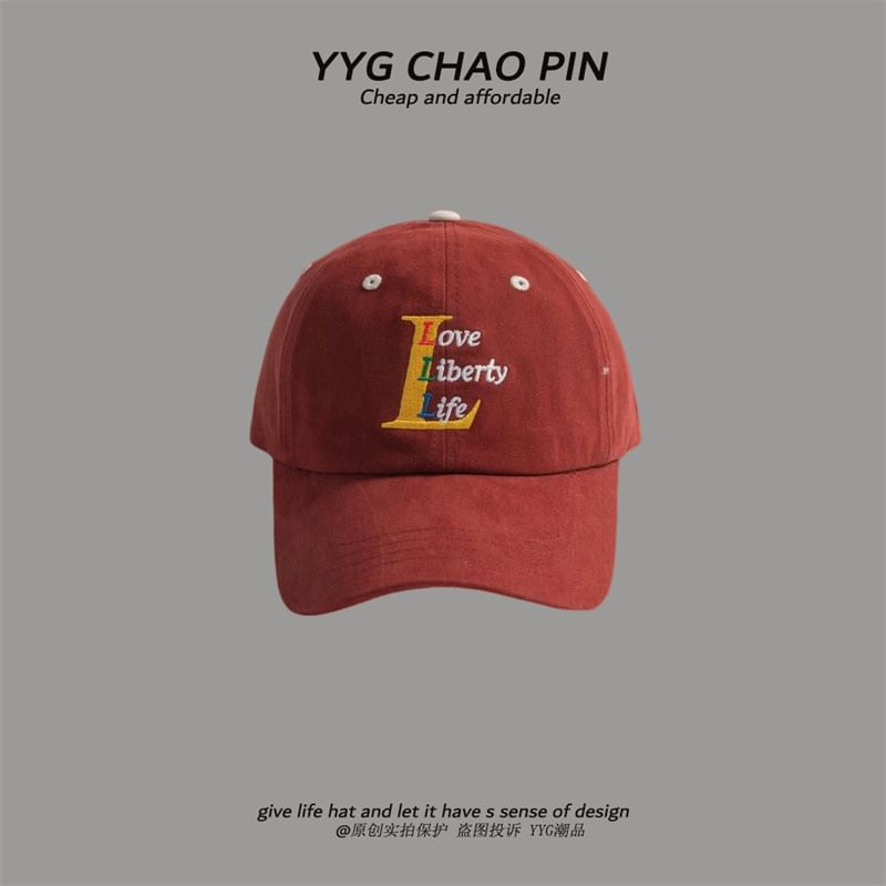 Cap Letter Embroidered Baseball