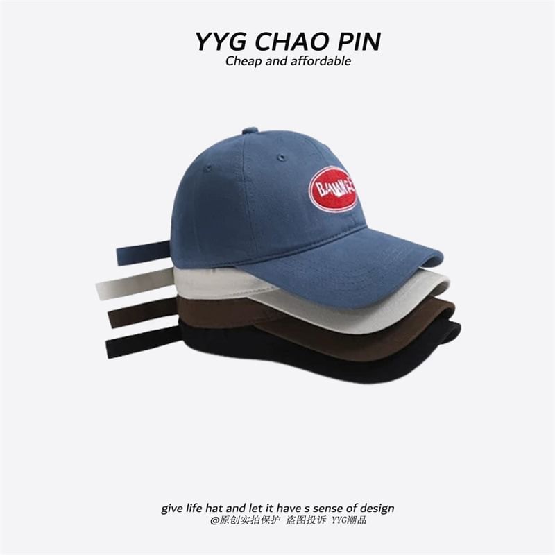 Embroidered Letter Cap Baseball