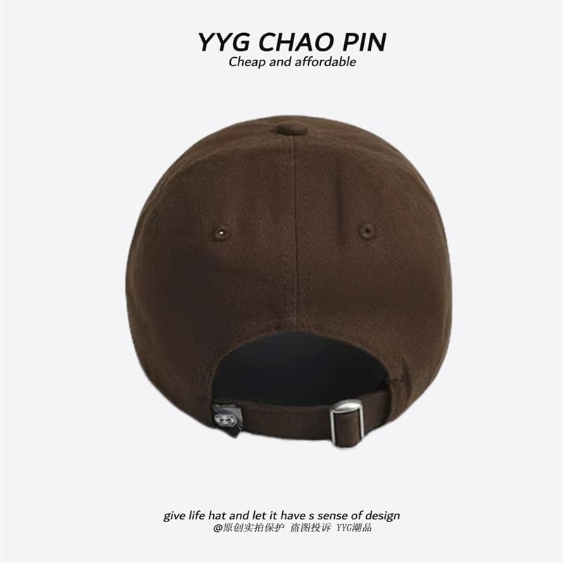 Embroidered Letter Cap Baseball