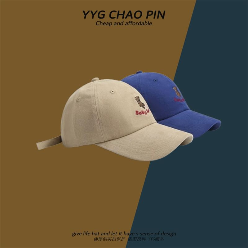 Cap Embroidered Bear Baseball