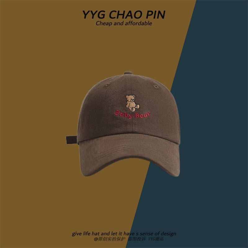 Cap Embroidered Bear Baseball