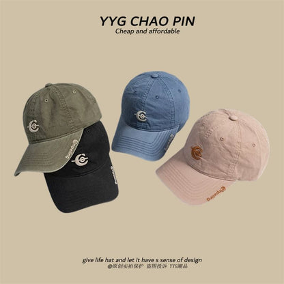 Embroidered Letter Baseball Cap