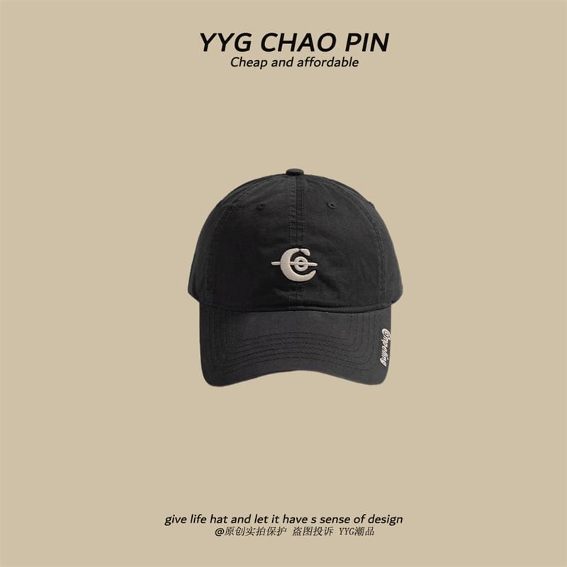 Embroidered Letter Baseball Cap