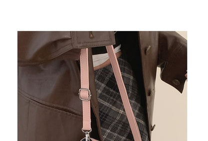 Bow Accent Buckled Satchel Bag