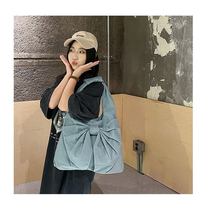 Bow Canvas Tote Bag